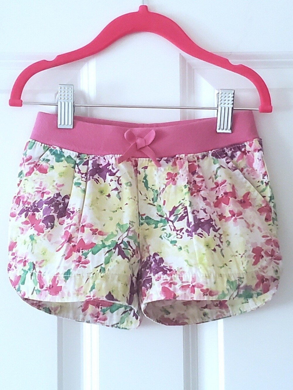 Little Girl's Pull-On Dolphin Shorts with Soft Cotton Waistband